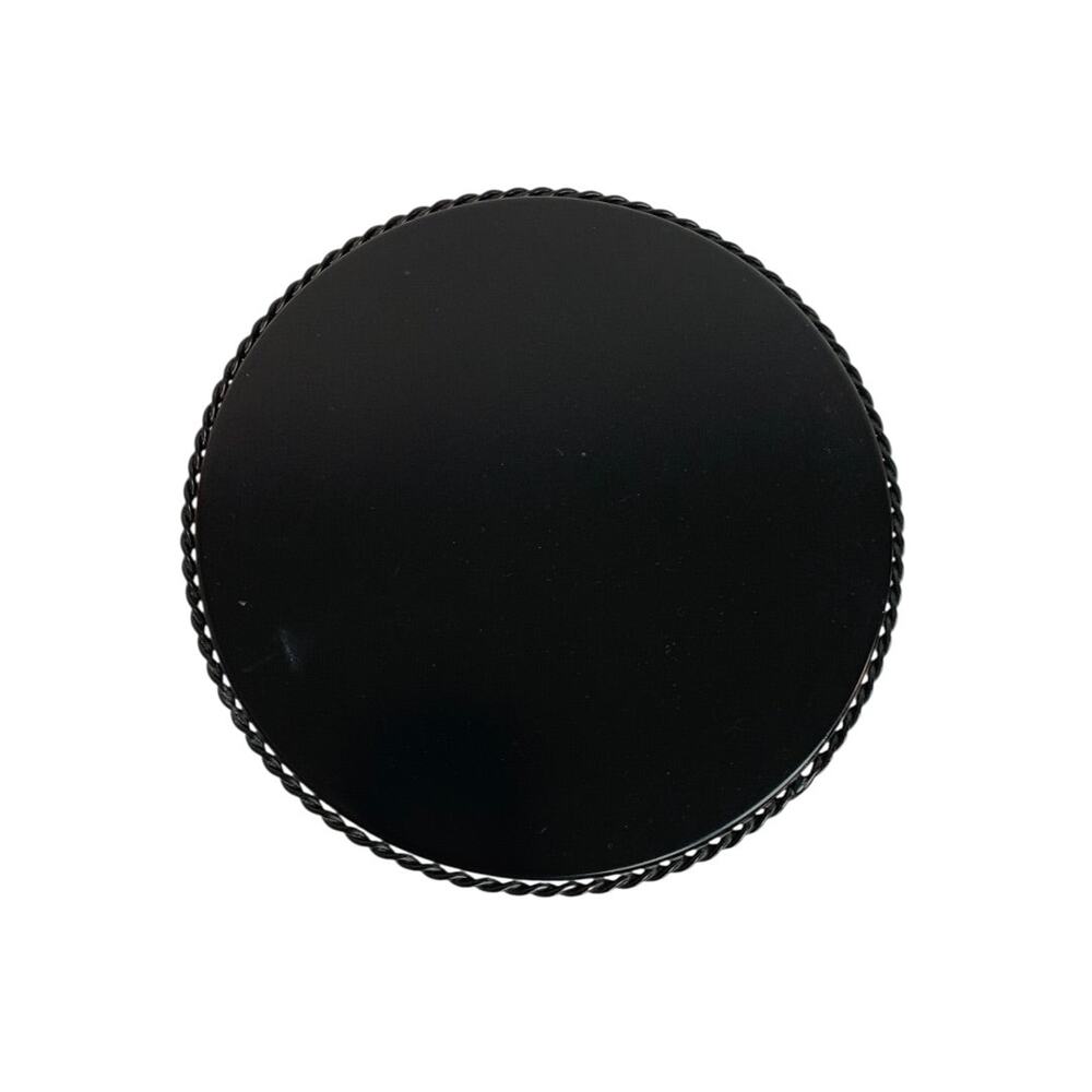 Elegant Black Decorative Stand with Crystal Accents - Picture 3 of 5